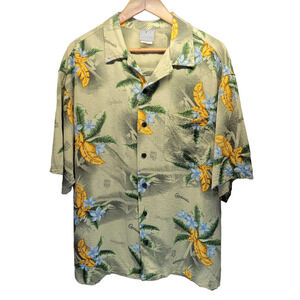 St. Louis Cardinals Floral Hawaiian MLB Genuine Button Up Shirt Size Large